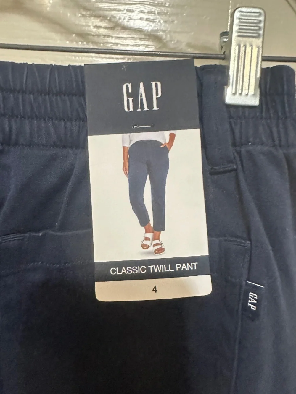 Gap Classic Twill Pant Womens 4 Cuffed pants NT